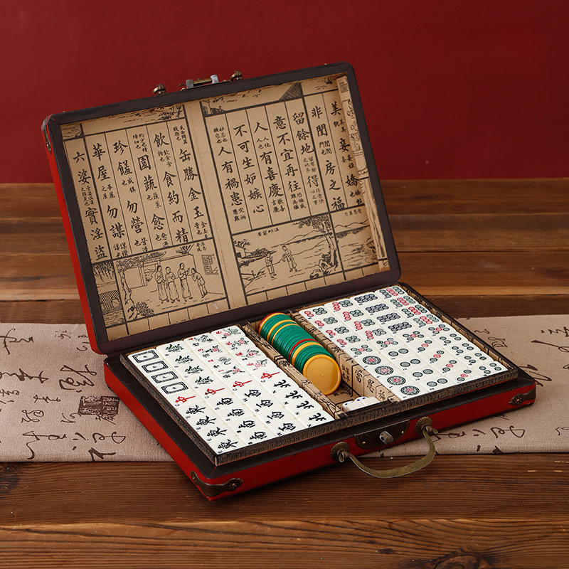 Vintage Elegance Mahjong Case Set