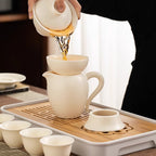 【Travel Tea Set】Clear clouds Porcelain Travel tea set