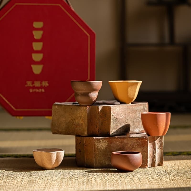 【Tea cup】Five Blessings Cup