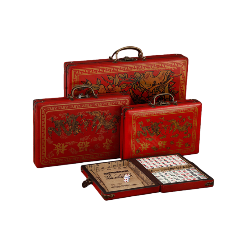 Vintage Elegance Mahjong Case Set