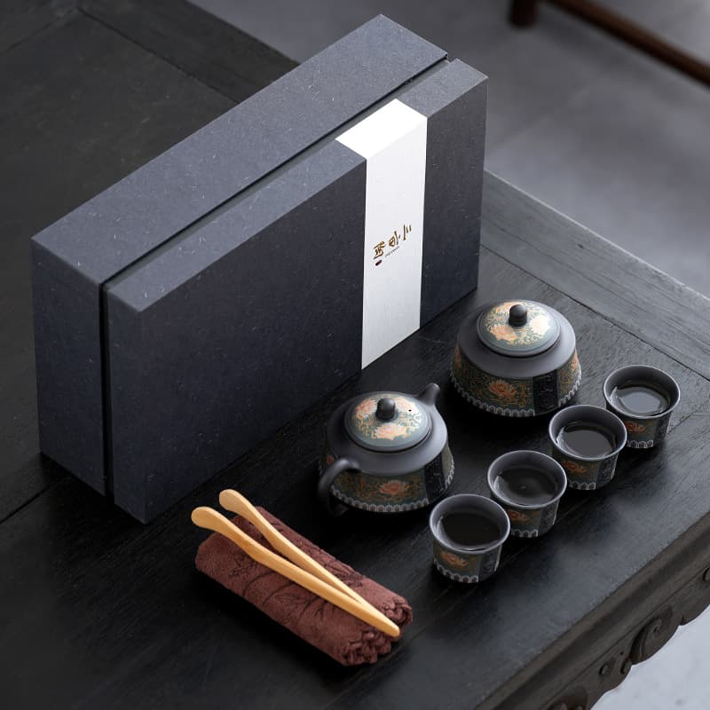 【Tea Set Gift Box】Twig Lotus Tea Set