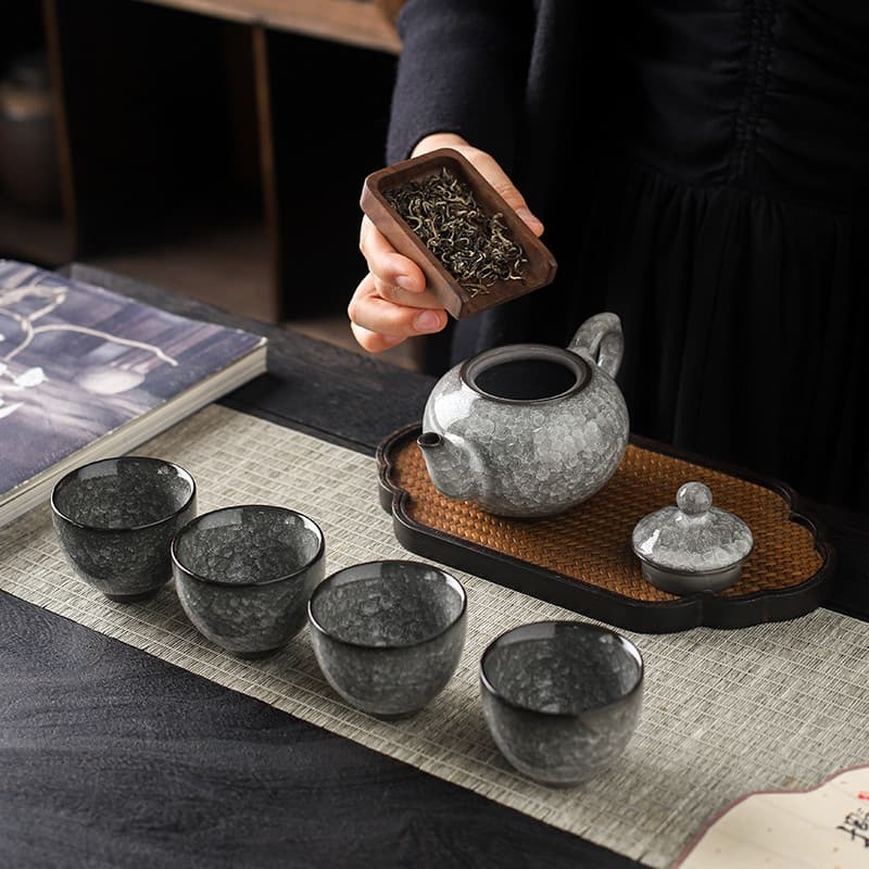 【Tea set】Iced flower tea set