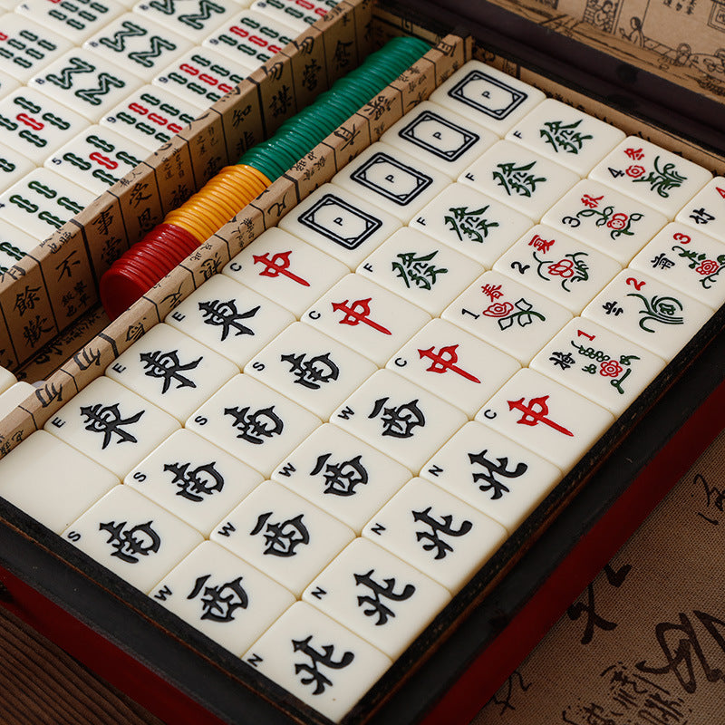 Vintage Elegance Mahjong Case Set
