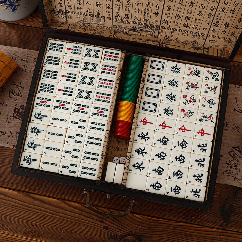 Vintage Elegance Mahjong Case Set